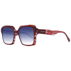 Ana Hickmann Quadrat Sonnenbrille AH9343 53H03 in Rot – 45° Seitenansicht