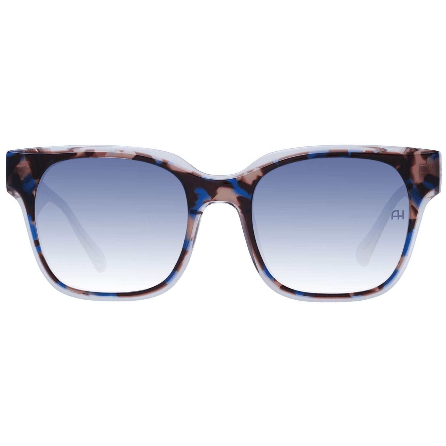 Ana Hickmann Sonnenbrille AH9344 53H02 – Frontansicht mit Azetat Rahmen und Blau Gläsern