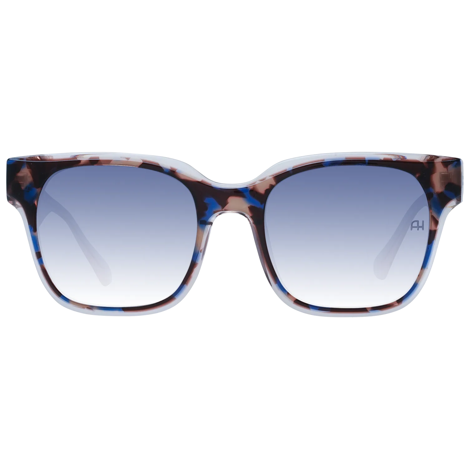 Ana Hickmann Sonnenbrille AH9344 53H02 – Frontansicht mit Azetat Rahmen und Blau Gläsern
