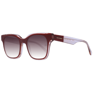 Ana Hickmann Quadrat Sonnenbrille AH9344 53H03 in Rot – 45° Seitenansicht