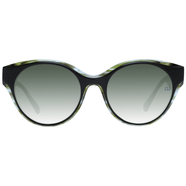 Ana Hickmann Sonnenbrille AH9345 51H01 – Frontansicht mit Azetat Rahmen und Grün Gläsern
