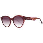 Ana Hickmann Rund Sonnenbrille AH9345 51H03 in Rot – 45° Seitenansicht