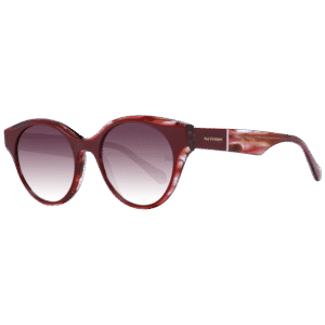Ana Hickmann Rund Sonnenbrille AH9345 51H03 in Rot – 45° Seitenansicht