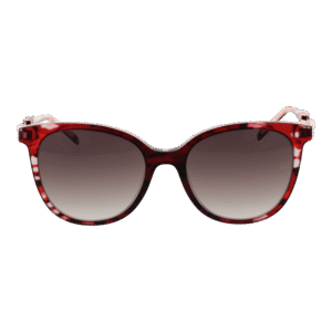 Ana Hickmann Sonnenbrille AH9347 53C02 – Frontansicht mit Azetat Rahmen und Braun Gläsern