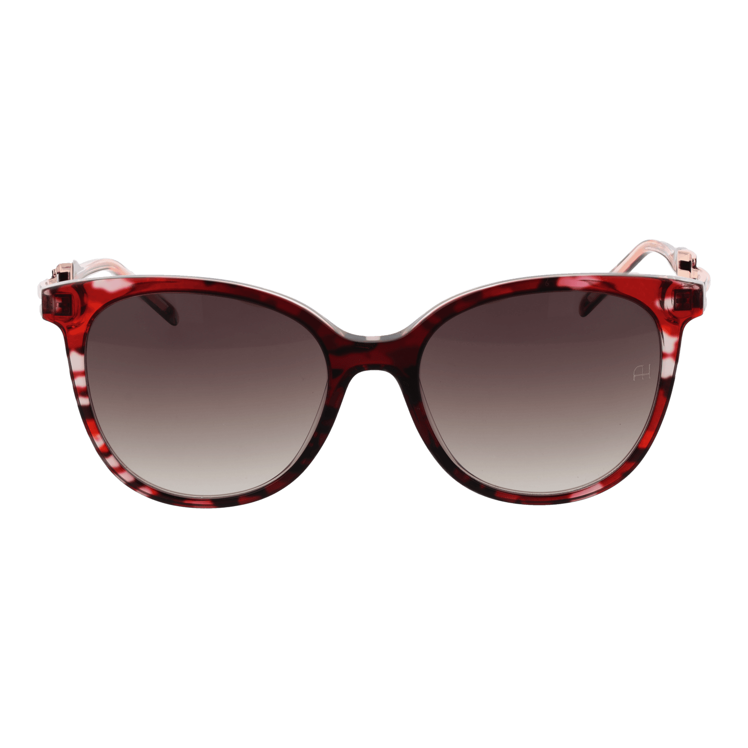 Ana Hickmann Sonnenbrille AH9347 53C02 – Frontansicht mit Azetat Rahmen und Braun Gläsern