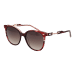 Ana Hickmann Schmetterling Sonnenbrille AH9347 53C02 in Rot – 45° Seitenansicht