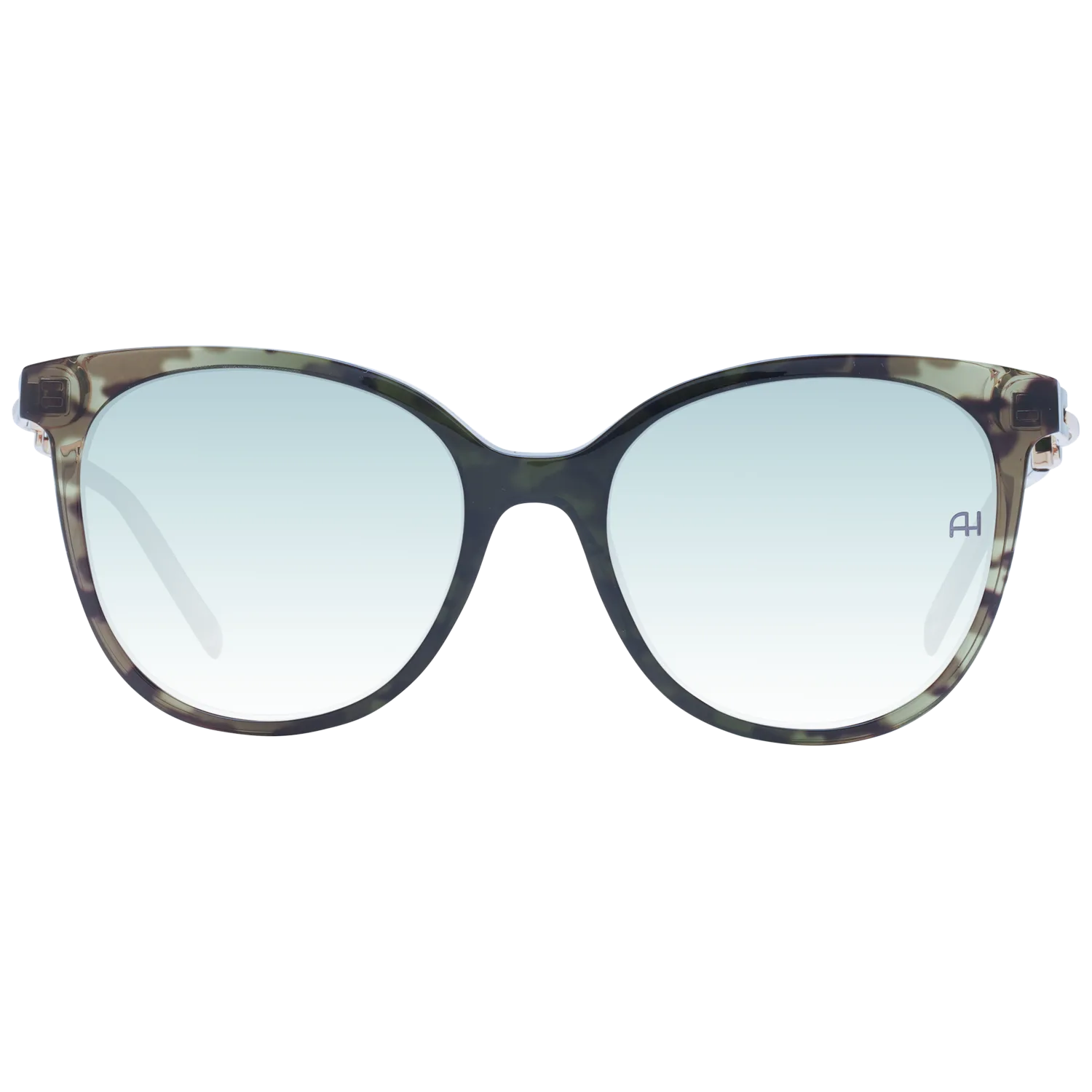 Ana Hickmann Sonnenbrille AH9347 53C03 – Frontansicht mit Azetat Rahmen und Grün Gläsern