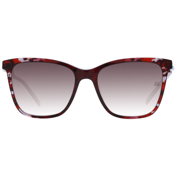 Ana Hickmann Sonnenbrille AH9348 55C02 – Frontansicht mit Azetat Rahmen und Braun Gläsern