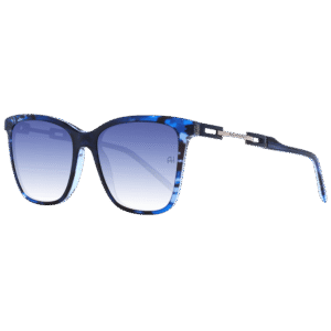 Ana Hickmann Quadrat Sonnenbrille AH9348 55C03 in Blau – 45° Seitenansicht