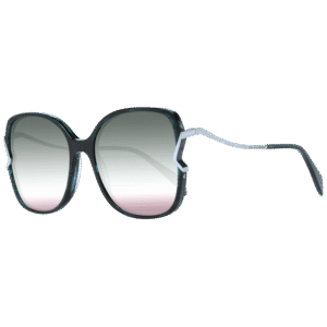 Ana Hickmann Quadrat Sonnenbrille AH9350 55T01 in Grün – 45° Seitenansicht