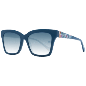 Ana Hickmann Quadrat Sonnenbrille AH9354 54D01 in Blau – 45° Seitenansicht