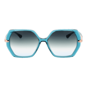 Ana Hickmann Sonnenbrille AH9363 56T01 – Frontansicht mit Azetat Rahmen und Grün Gläsern