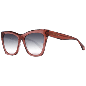 Ana Hickmann Schmetterling Sonnenbrille AH9366 54T02 in Rosa – 45° Seitenansicht