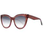 Ana Hickmann Katzenaugen Sonnenbrille AH9367 53T02 in Rot – 45° Seitenansicht