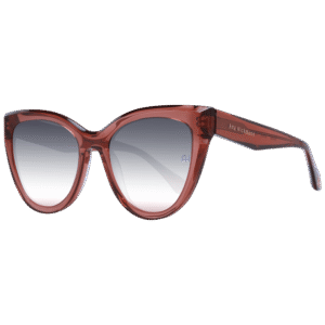Ana Hickmann Katzenaugen Sonnenbrille AH9367 53T02 in Rot – 45° Seitenansicht