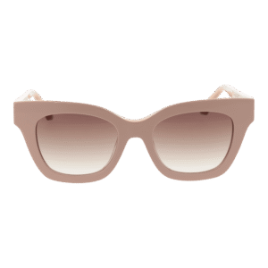 Ana Hickmann Sonnenbrille AH9373 52H03 – Frontansicht mit Azetat Rahmen und Braun Gläsern