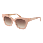 Ana Hickmann Katzenaugen Sonnenbrille AH9373 52H03 in Rosa – 45° Seitenansicht