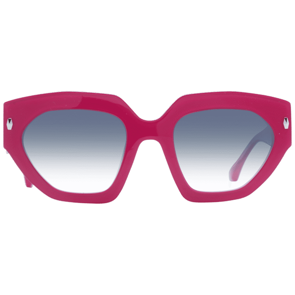 Ana Hickmann Sonnenbrille AH9376 53H01 – Frontansicht mit Azetat Rahmen und Grau Gläsern