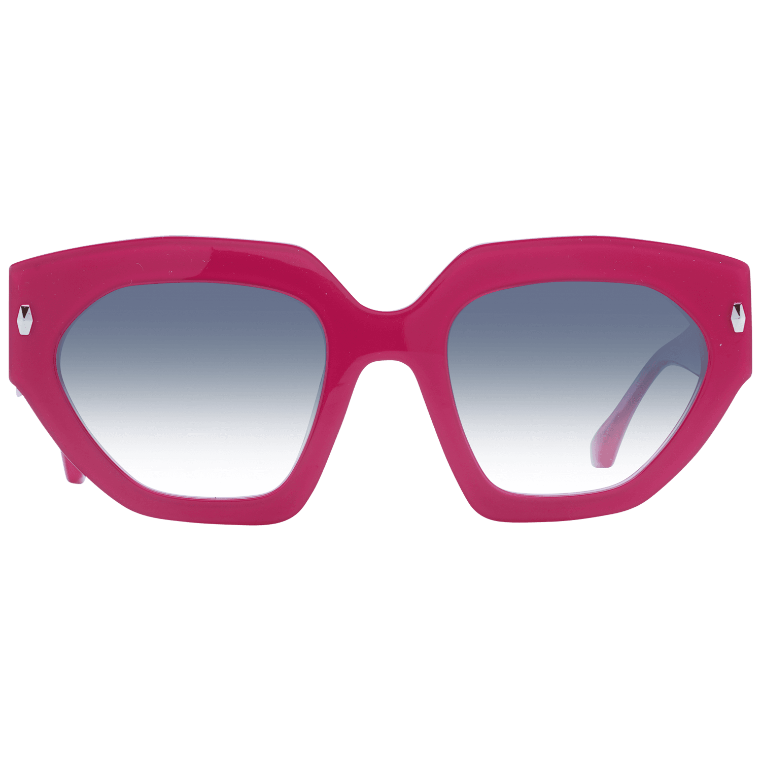 Ana Hickmann Sonnenbrille AH9376 53H01 – Frontansicht mit Azetat Rahmen und Grau Gläsern
