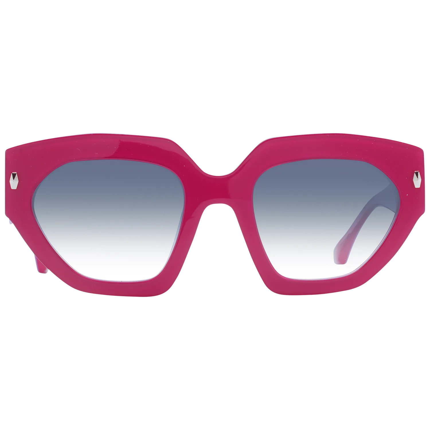 Ana Hickmann Sonnenbrille AH9376 53H01 – Frontansicht mit Azetat Rahmen und Grau Gläsern
