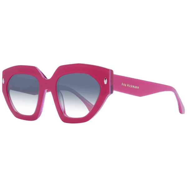 Ana Hickmann Katzenaugen Sonnenbrille AH9376 53H01 in Rosa – 45° Seitenansicht