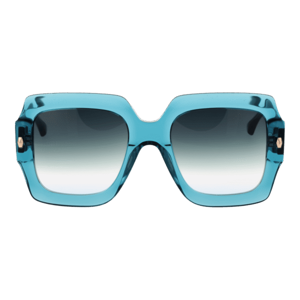 Ana Hickmann Sonnenbrille AH9377 54T01 – Frontansicht mit Azetat Rahmen und Grün Gläsern