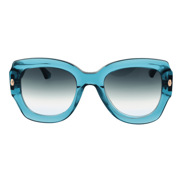 Ana Hickmann Sonnenbrille AH9380 52T01 – Frontansicht mit Azetat Rahmen und Grün Gläsern