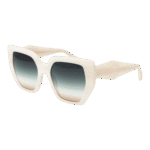 Ana Hickmann Schmetterling Sonnenbrille AH9387 55E01 in Perle – 45° Seitenansicht