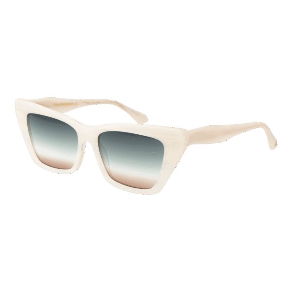 Ana Hickmann Katzenaugen Sonnenbrille AH9390 54E01 in Perle – 45° Seitenansicht