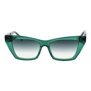 Ana Hickmann Sonnenbrille AH9390 54T01 – Frontansicht mit Azetat Rahmen und Grün Gläsern