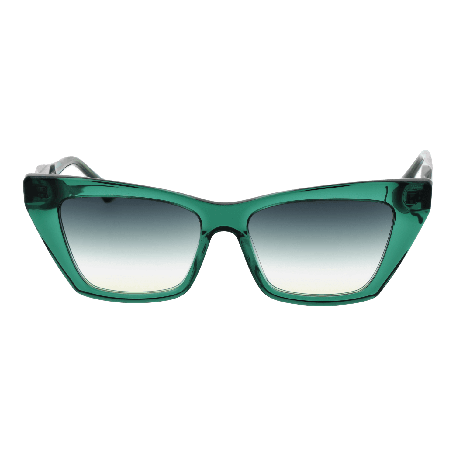 Ana Hickmann Sonnenbrille AH9390 54T01 – Frontansicht mit Azetat Rahmen und Grün Gläsern