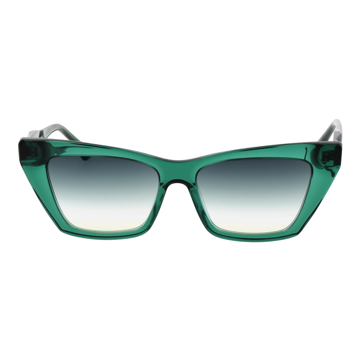 Ana Hickmann Sonnenbrille AH9390 54T01 – Frontansicht mit Azetat Rahmen und Grün Gläsern