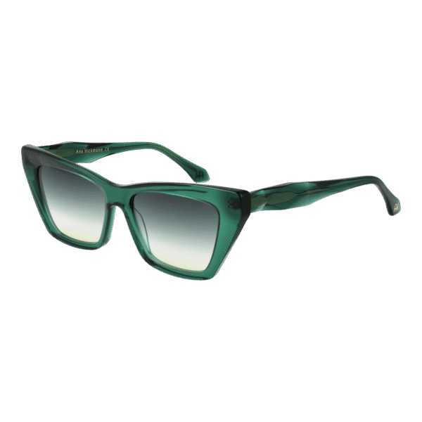 Ana Hickmann Katzenaugen Sonnenbrille AH9390 54T01 in Grün – 45° Seitenansicht