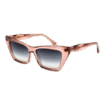 Ana Hickmann Katzenaugen Sonnenbrille AH9390 54T02 in Rosa – 45° Seitenansicht