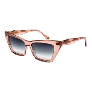 Ana Hickmann Katzenaugen Sonnenbrille AH9390 54T02 in Rosa – 45° Seitenansicht