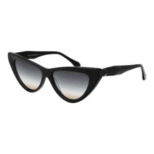 Ana Hickmann Katzenaugen Sonnenbrille AH9391 56A01 in Schwarz – 45° Seitenansicht