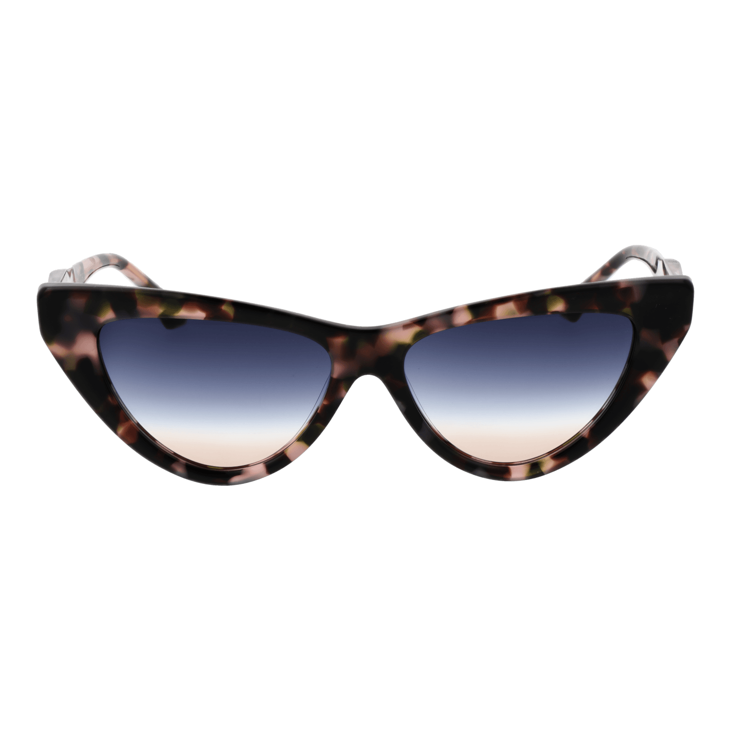 Ana Hickmann Sonnenbrille AH9391 56G21 – Frontansicht mit Azetat Rahmen und Blau Gläsern