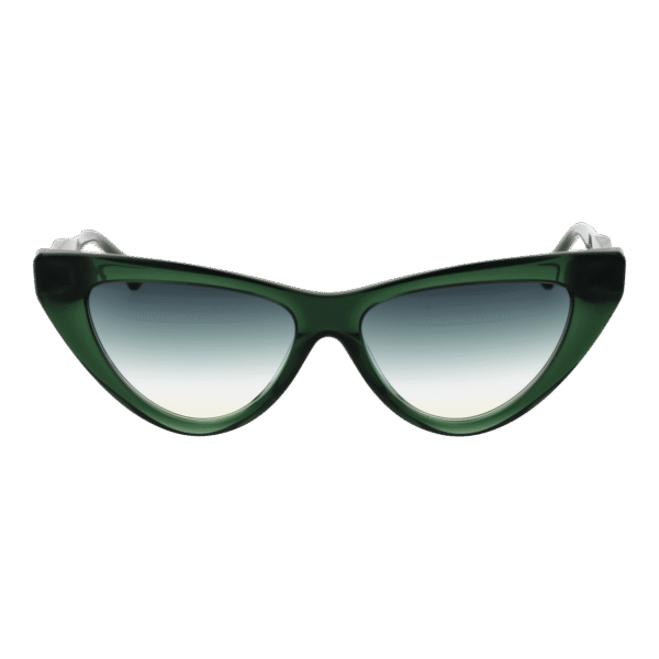 Ana Hickmann Sonnenbrille AH9391 56T01 – Frontansicht mit Azetat Rahmen und Grün Gläsern