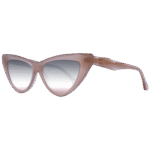 Ana Hickmann Katzenaugen Sonnenbrille AH9391 56T02 in Rosa – 45° Seitenansicht