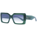 Ana Hickmann Rechteck Sonnenbrille AH9397 53T01 in Grün – 45° Seitenansicht