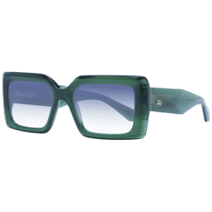 Ana Hickmann Rechteck Sonnenbrille AH9397 53T01 in Grün – 45° Seitenansicht