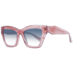 Ana Hickmann Katzenaugen Sonnenbrille AH9399 53T02 in Rosa – 45° Seitenansicht