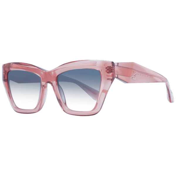 Ana Hickmann Katzenaugen Sonnenbrille AH9399 53T02 in Rosa – 45° Seitenansicht