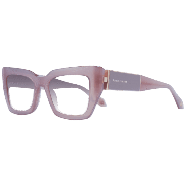 Ana Hickmann Katzenaugen Sonnenbrille AH9408 53T02 in Rosa – 45° Seitenansicht