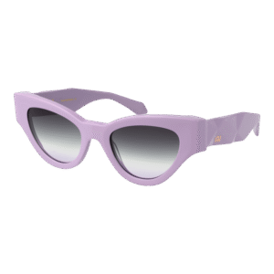 Ana Hickmann Katzenaugen Sonnenbrille AH9409 52D01 in Lila – 45° Seitenansicht