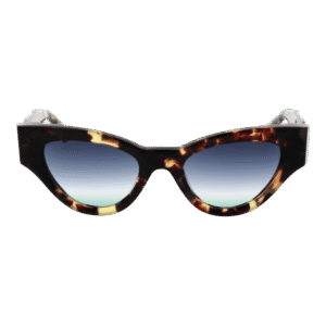 Ana Hickmann Sonnenbrille AH9409 52G21 – Frontansicht mit Azetat Rahmen und Blau Gläsern