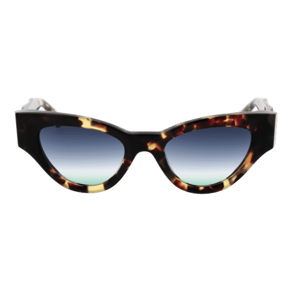 Ana Hickmann Sonnenbrille AH9409 52G21 – Frontansicht mit Azetat Rahmen und Blau Gläsern