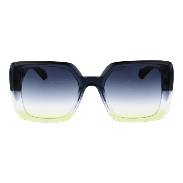 Ana Hickmann Sonnenbrille AH9410 54C02 – Frontansicht mit Azetat Rahmen und Blau Gläsern