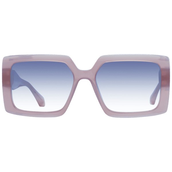 Ana Hickmann Sonnenbrille AH9411 55T01 – Frontansicht mit Azetat Rahmen und Blau Gläsern