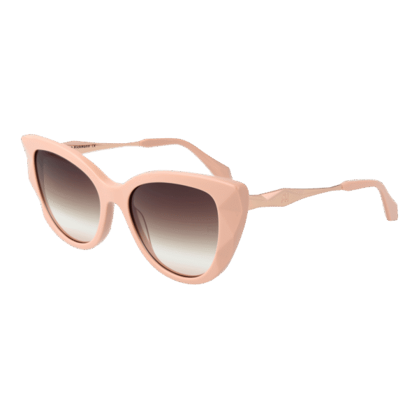 Ana Hickmann Katzenaugen Sonnenbrille AH9419 53D01 in Rosa – 45° Seitenansicht